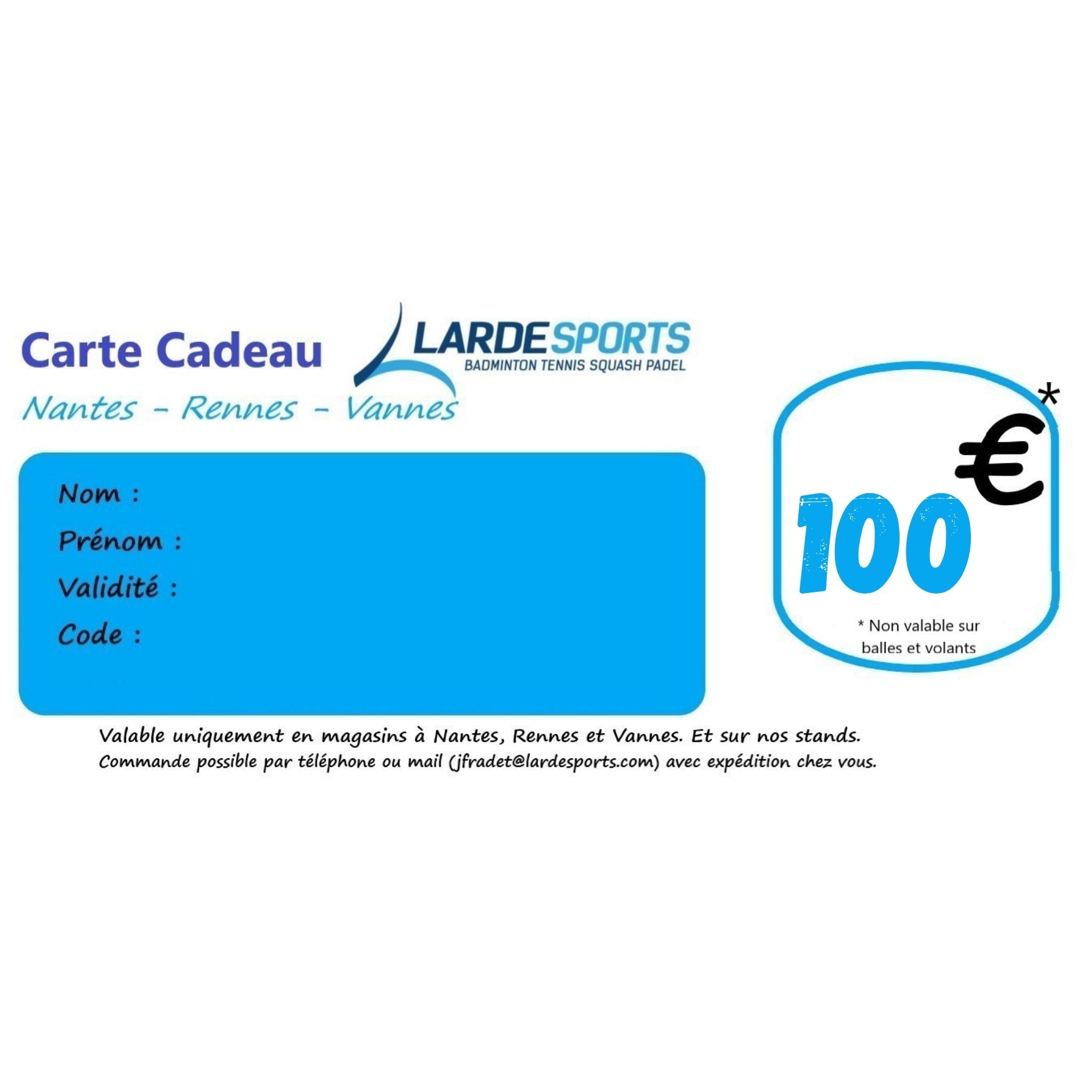 Carte cadeau 100 €